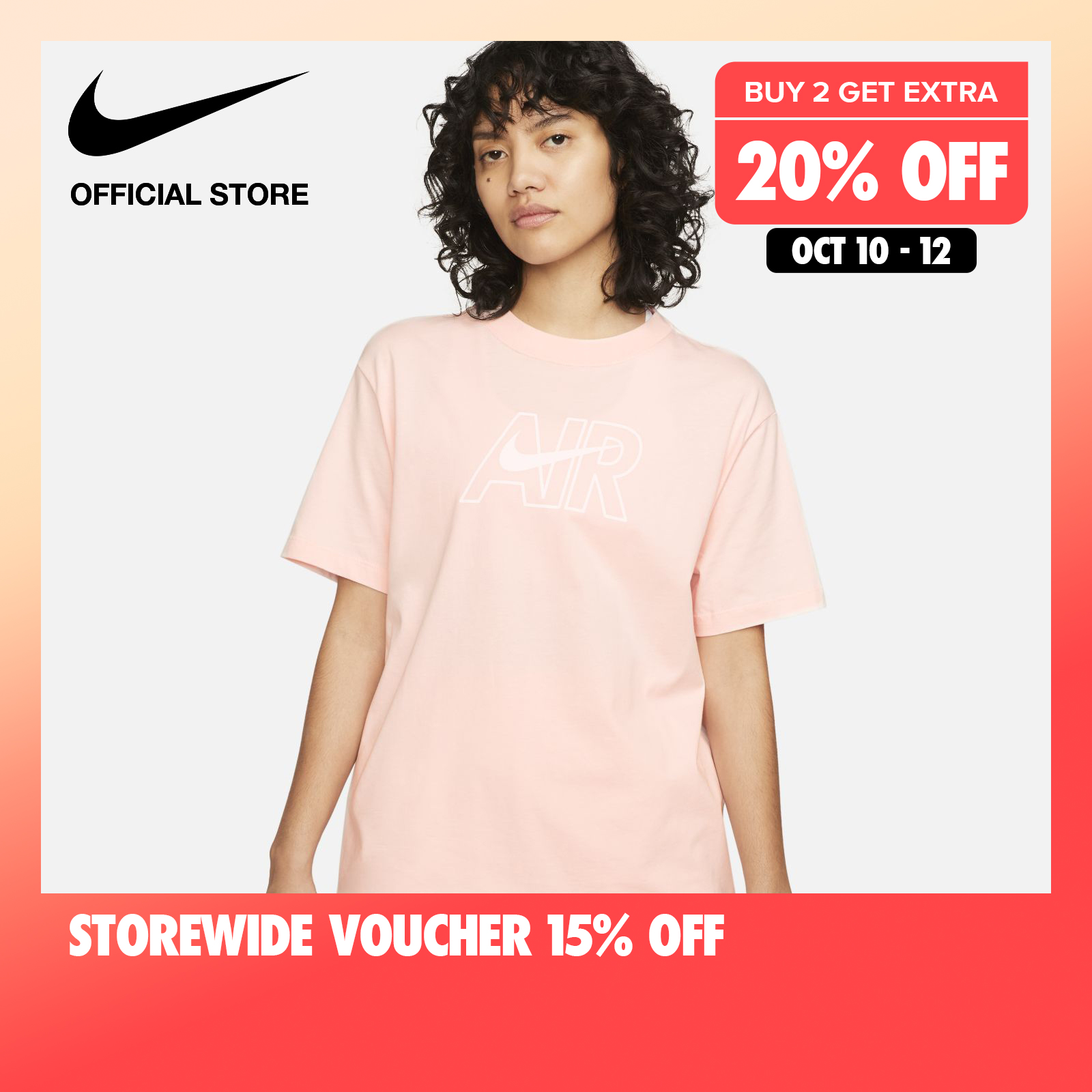 Nike Women&#x27;s Sportswear Air T-Shirt - Atmosphere|,|