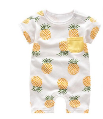 [SG Ready Stock]  CSRB049 Baby Boys Auspicious Chinese Pineapple Romper One-Piece [Little Gems] Duck|,|