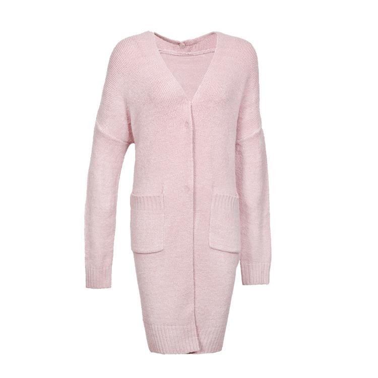 OVERSIZED KNITTED CARDIGAN WITH POCKETS|,|