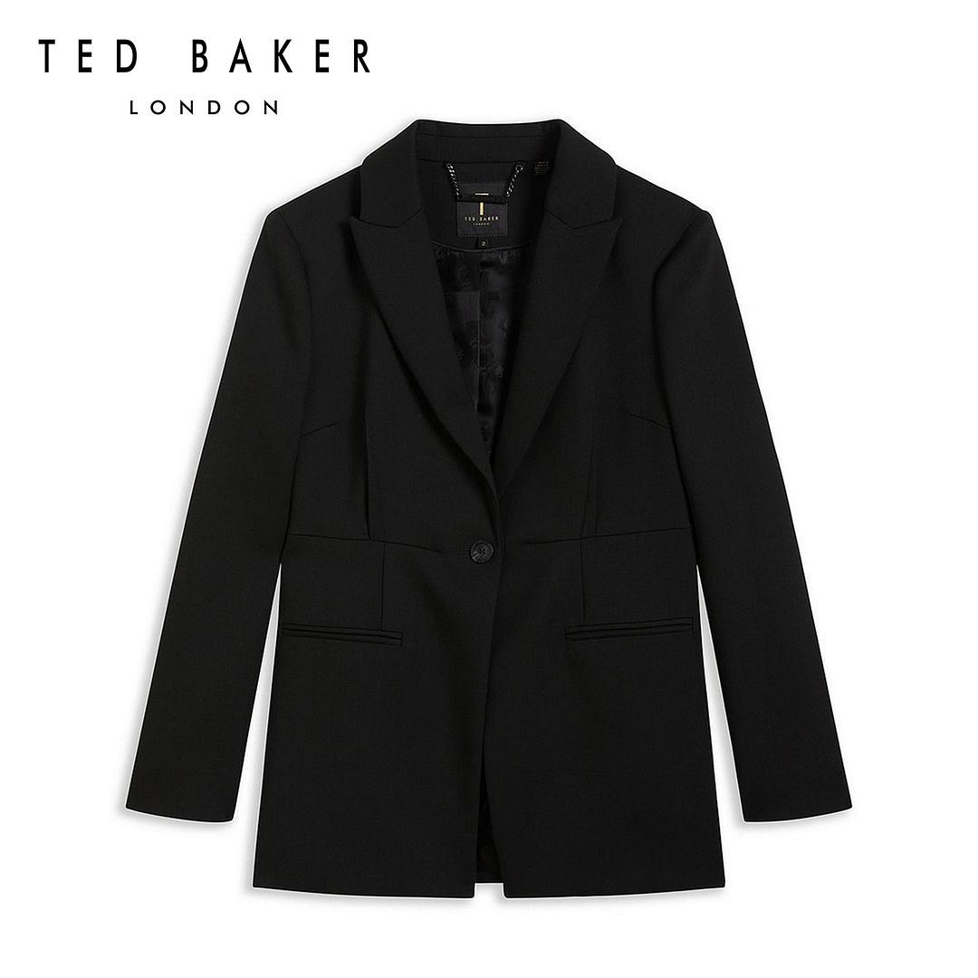 Ted Baker Unisex Fritta Longline Single Breasted Blazer|,|