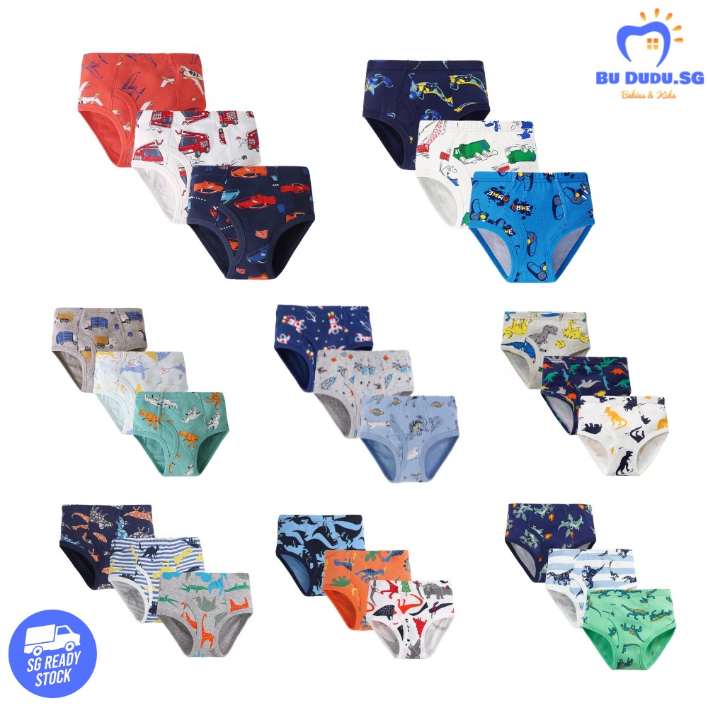 [SG]100% Cotton Kids boys Underpants Toddler Boy Briefs Baby boy bottom underwear Children Brief bottom short pants Underwear|,|