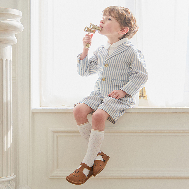 MINKMUI | Baby Boy Lux Stripe Pants littleground|,|