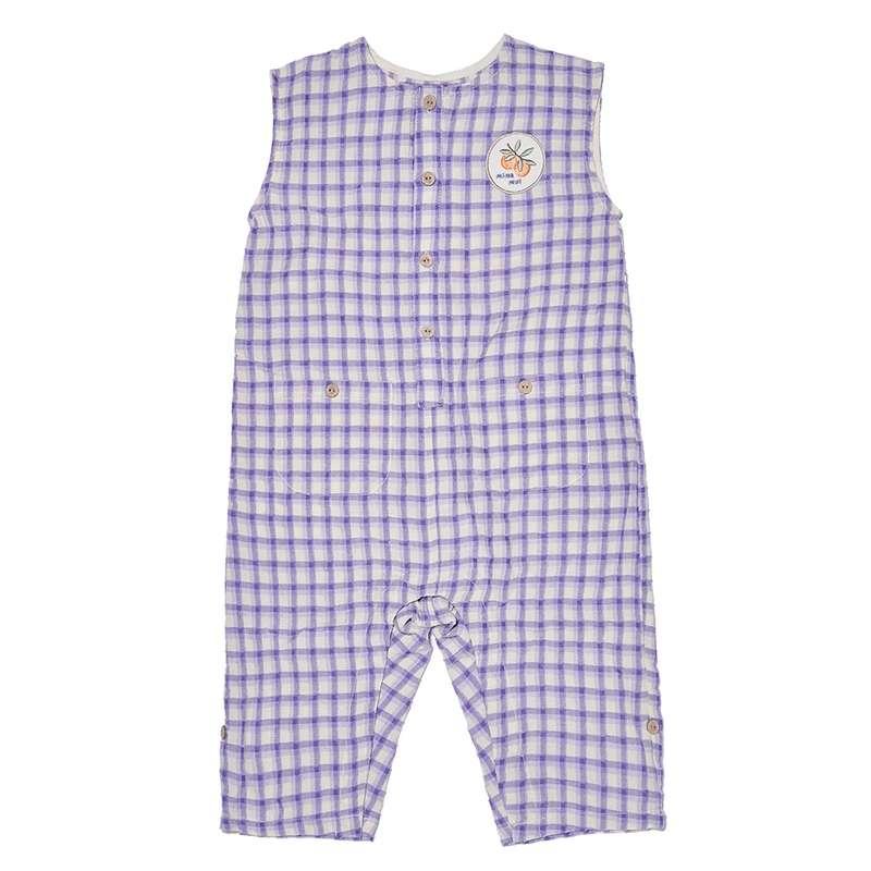 Minkmui | Baby Boy Sleeveless Check Jump-Suit littleground|,|