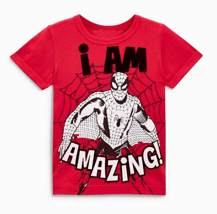 JB035 Toddler Boys Red Spiderman Tee T-shirt Top[Little Gems]|,|