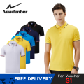 Newdenber Men&#x27;s Summer Polo Shirts Premium Business Casual Men Tops Solid Short Sleeve Breathable Plus Size S-4XL|,|