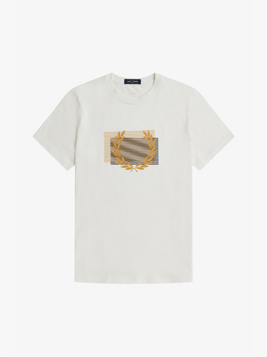 Fred Perry M3627 Glitched Graphic T-Shirt|,|
