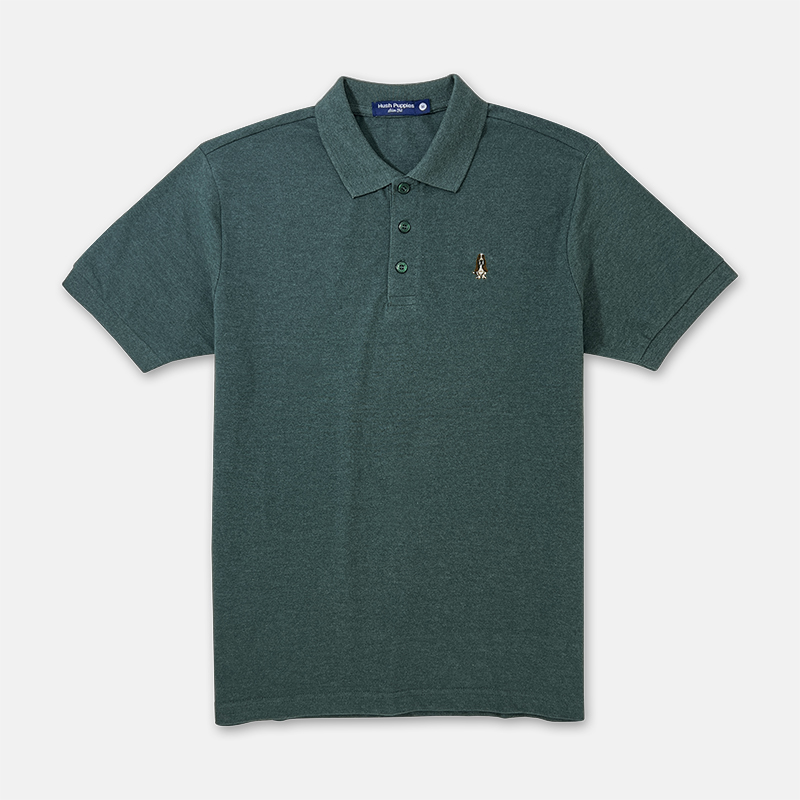 HUSH PUPPIES MEN&#x27;S BASIC POLO WITH EMBROIDERY | COTTON | #HMP217873|,|