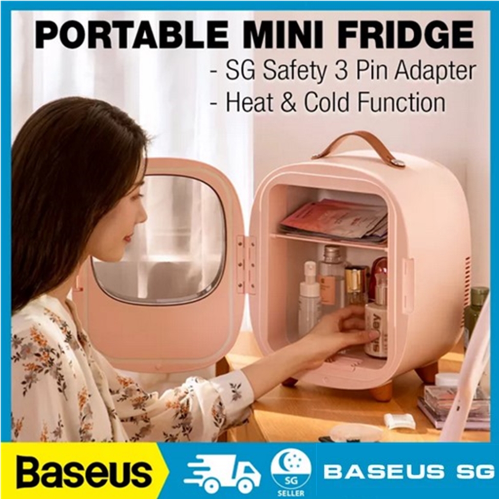 Baseus Mini Fridge Refrigerator 8L Cooling Heat Car Cosmetics Portable Fridge Refrigerator|,|
