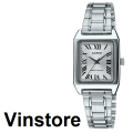[Vinstore] Casio LTP-V007 Cartier Style Analog Stainless Steel Band Watch LTP-V007D-7B LTP-V007D-7BUDF|,|