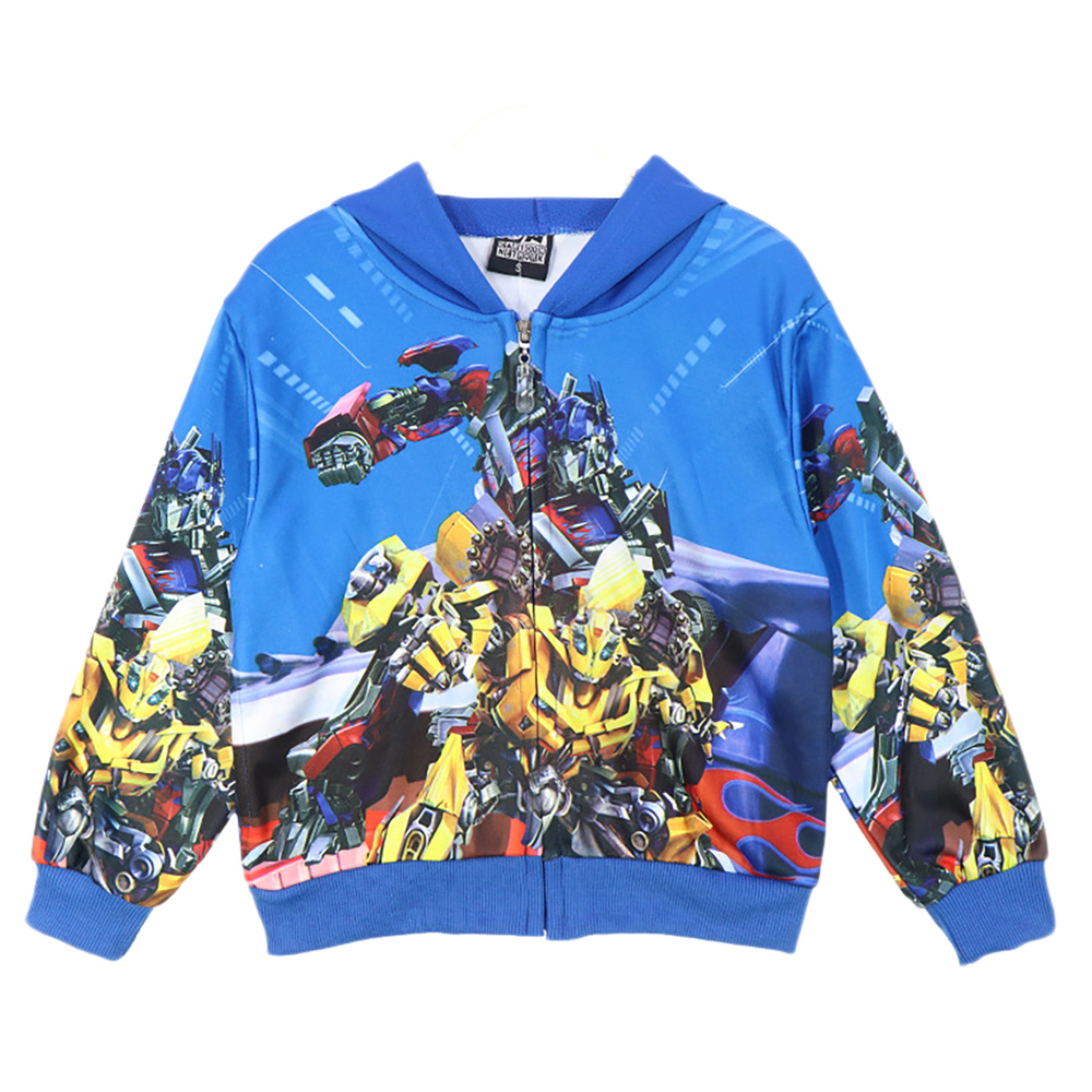 Children Boys Jackets Transformers Print Zipper Long Sleeve Baby Boy Hoodies Coat Jacket|,|