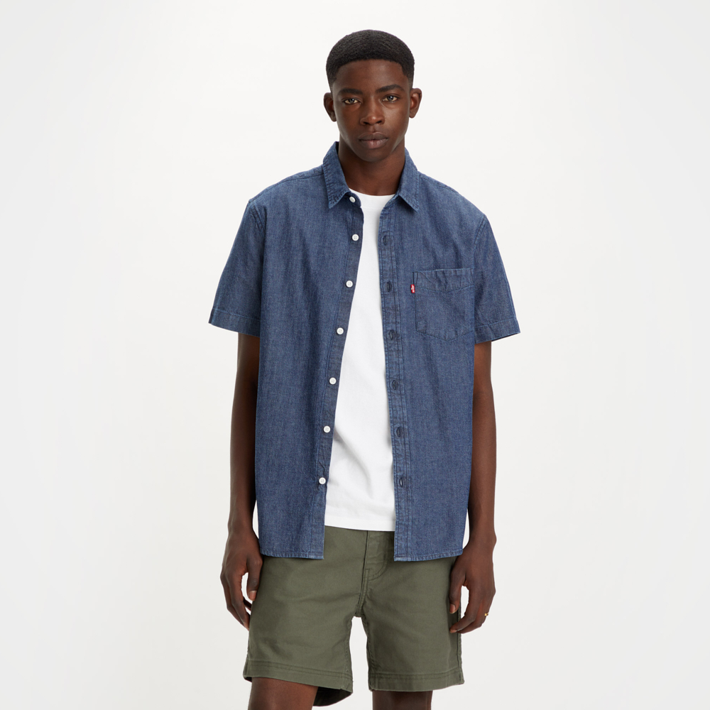 Levi&#x27;s® Men&#x27;s Short Sleeve Classic One Pocket Standard Fit Shirt 86627-0128|,|