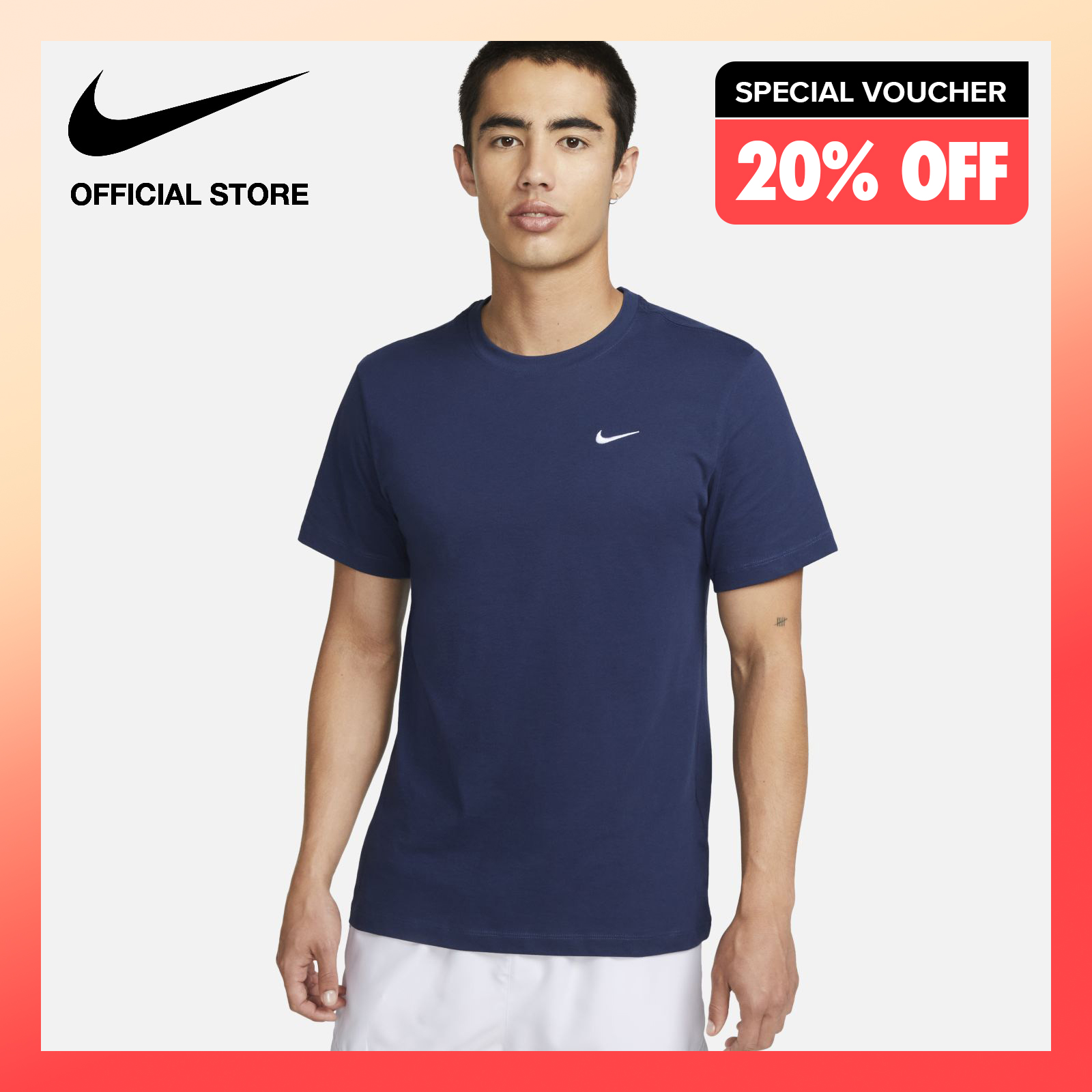 Nike Men&#x27;s Sporstwear Swoosh T-Shirt - Blue|,|