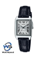 Casio LTP-V007L-7B1 Standard Analog Silver Dial Leather Ladies / Womens Watch|,|