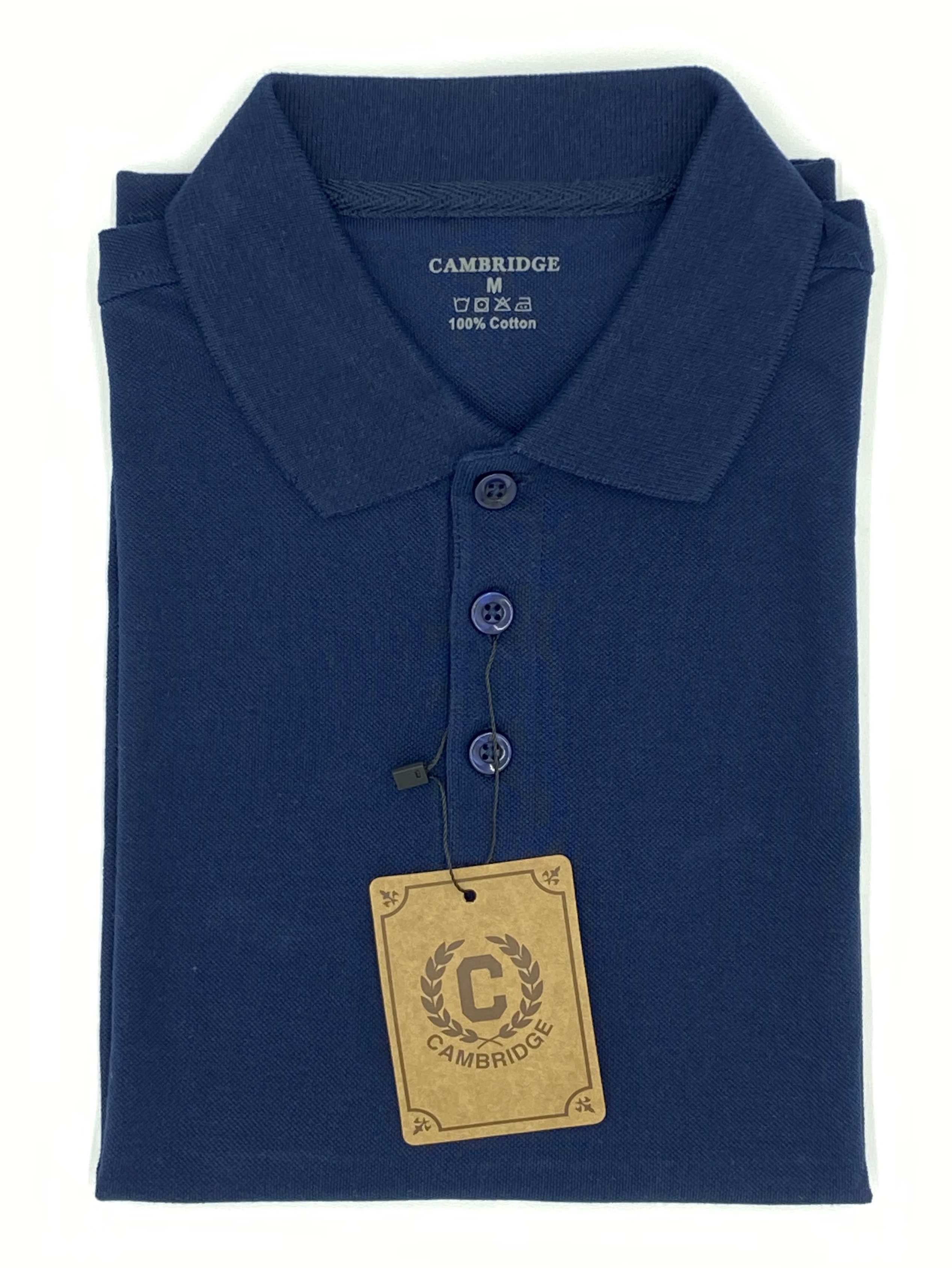 CAMBRIDGE MEN&#x27;S SOLID POLO SHIRT  l  100% COTTON  l  SLIM FIT  l  AVAILABLE IN 10 COLOURS  l  COMFORT FIT|,|