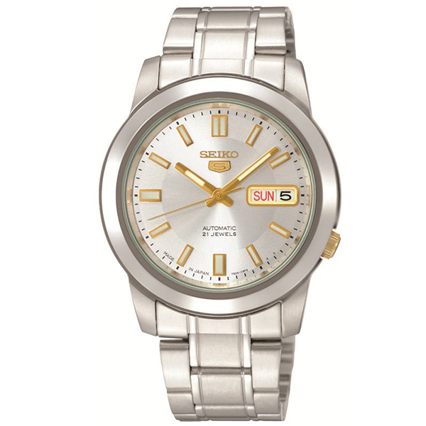 [Watchspree] Seiko 5 Automatic Stainless Steel Watch SNKK09K1|,|