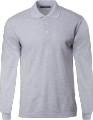 [Pre-Order]Sport Grey Long Sleeve Soft Touch Polo Collar Shirt (NHB24400)|,|
