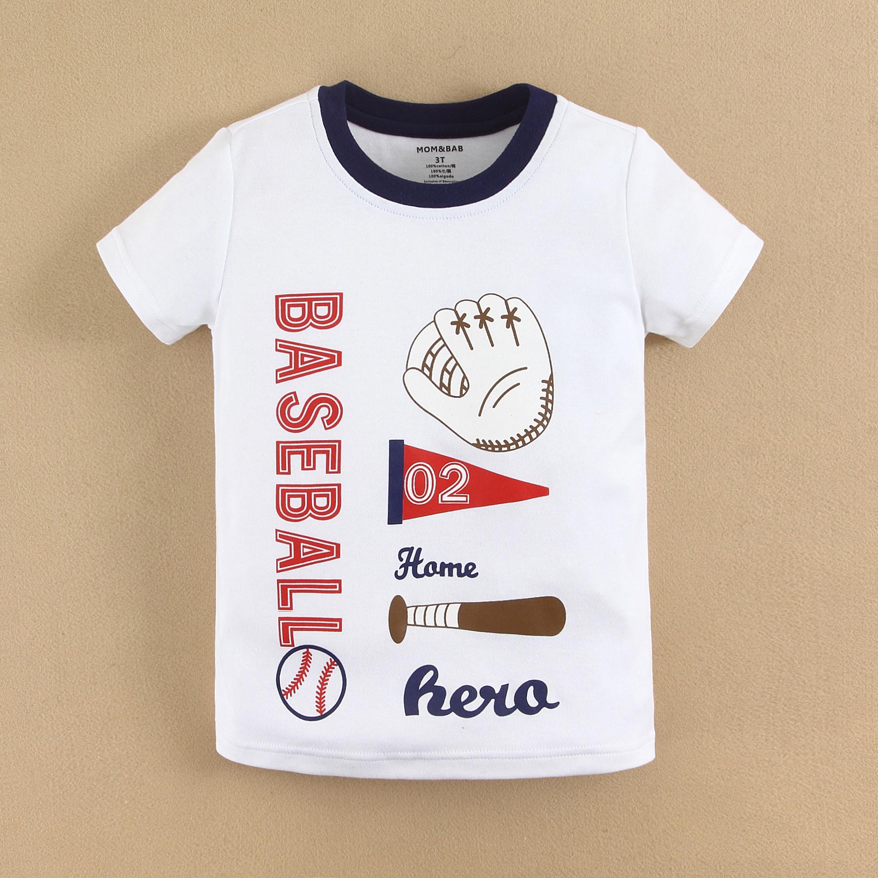 Mom And Bab Baseball Series Boy T shirt size 24M|,|
