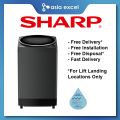 (Bulky) SHARP ES-W100DS-H 10KG TOP LOAD WASHING MACHINE WITH SELF-TUB CLEAN|,|