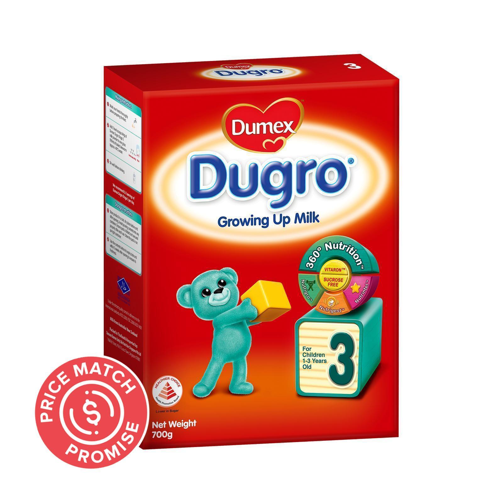Dumex Dugro Stage 3 Growing Up Baby Formula (700G)|,|