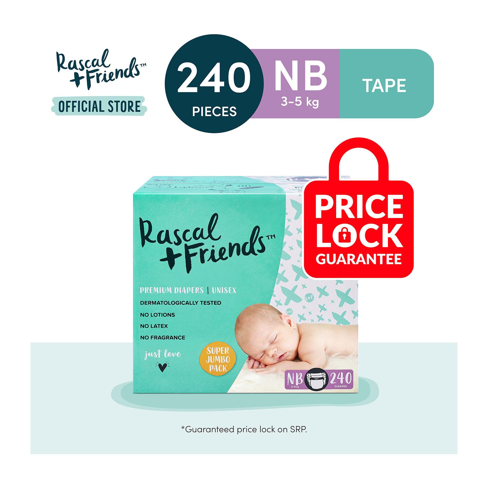 Rascal + Friends Tape Diapers Newborn - Case|,|