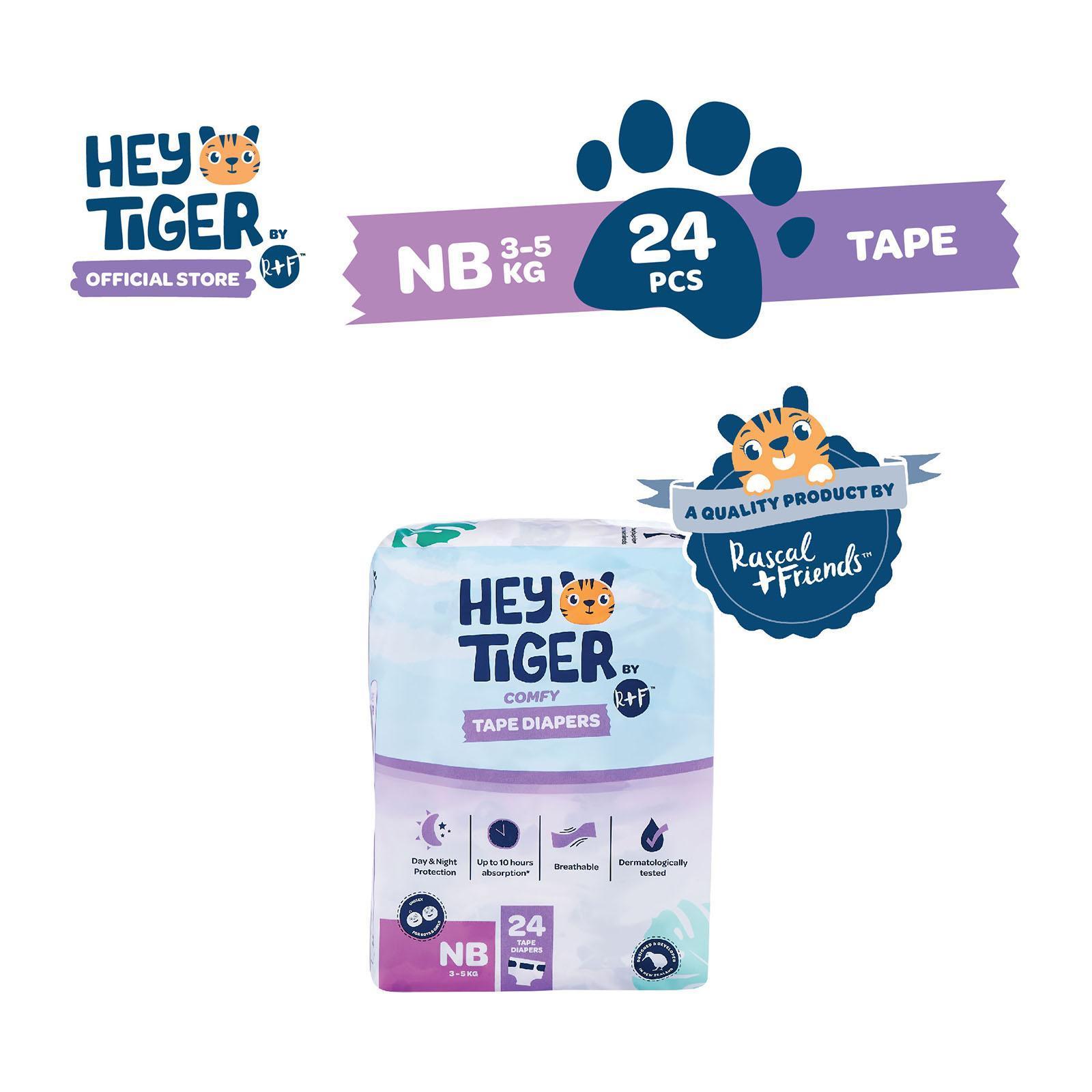 Hey Tiger Tape Diapers Newborn - Trial Pack [Sample]|,|