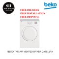 BEKO 7KG AIR VENTED DRYER  DA7011PA - 2 YEARS LOCAL WARRANTY *FREE DELIVERY* *FREE INSTALL AND DISPOSE*|,|