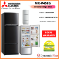 [BULKY] Mitsubishi MR-V45EG 3 Doors Top Freezer Fridge 343L|,|