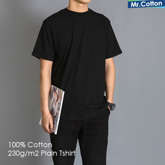 230g Japan Quality Heavy Weight Pure Cotton Tee T-shirt Crew Neck Short Sleeve Unisex  Plus Size White Black Army Green Brown Blue (Delivered in 3-4 Days) No Returns|,|